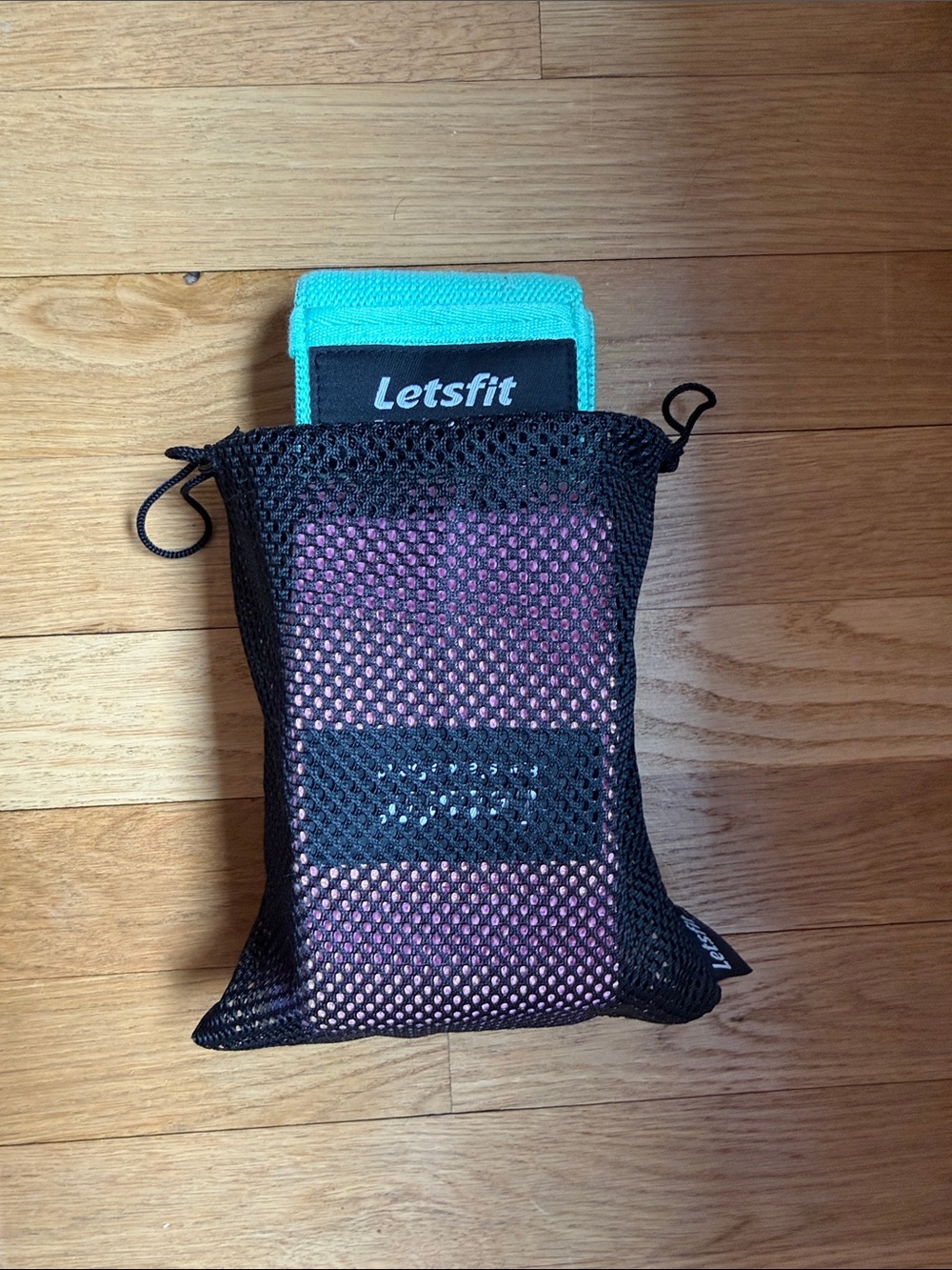 Letsfit Resistance Bands Set in Teal and Purple